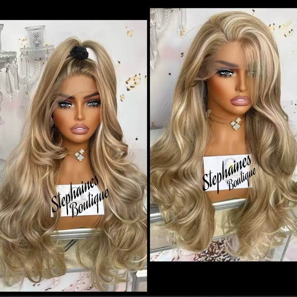 Human Hair Blended Lace Front Wig